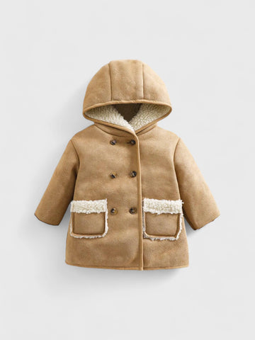 Baby Girl Sherpa Lined Fleece Jacket