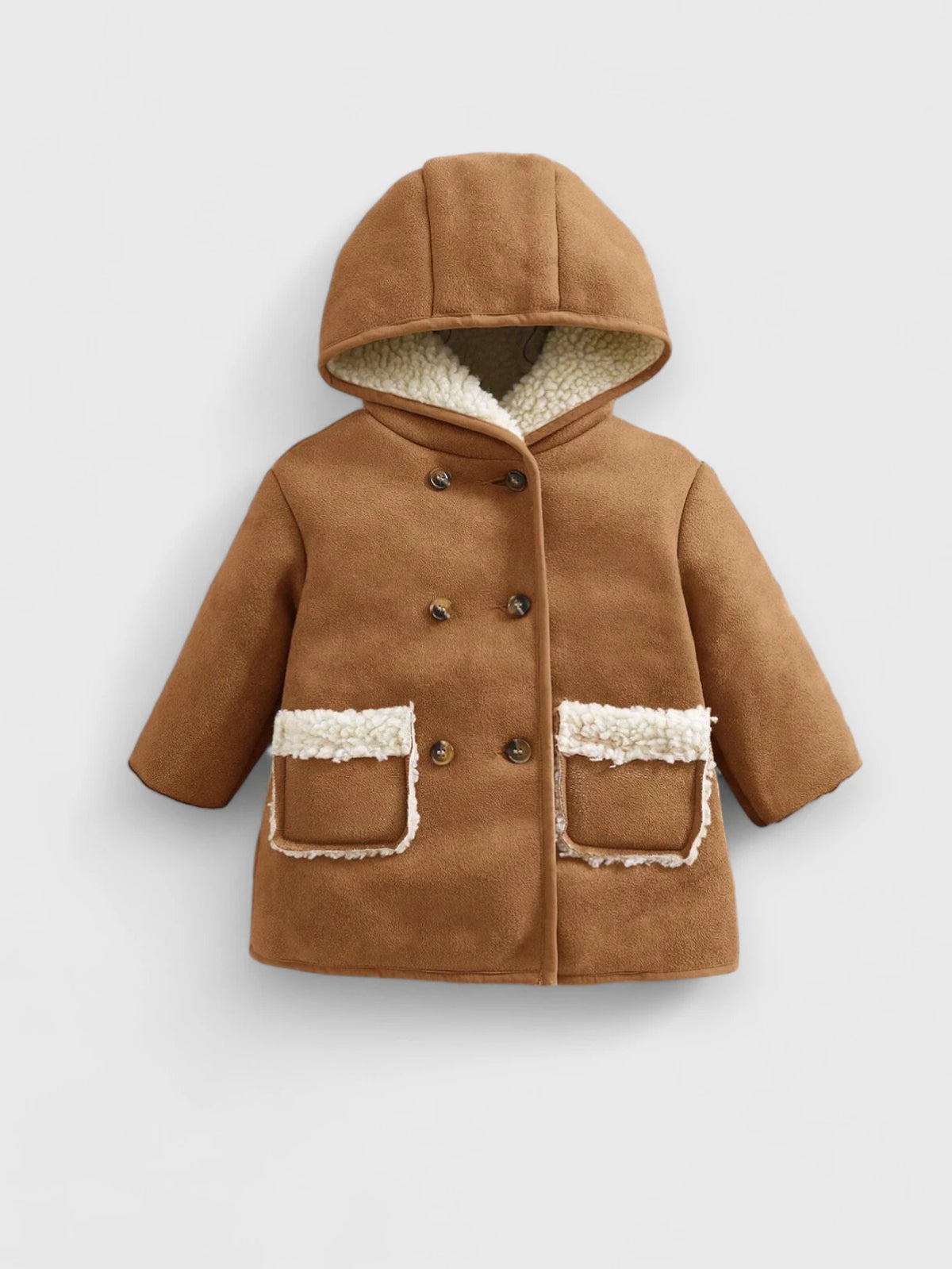 Baby Girl Sherpa Lined Fleece Jacket