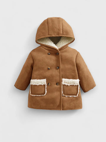 Baby Girl Sherpa Lined Fleece Jacket