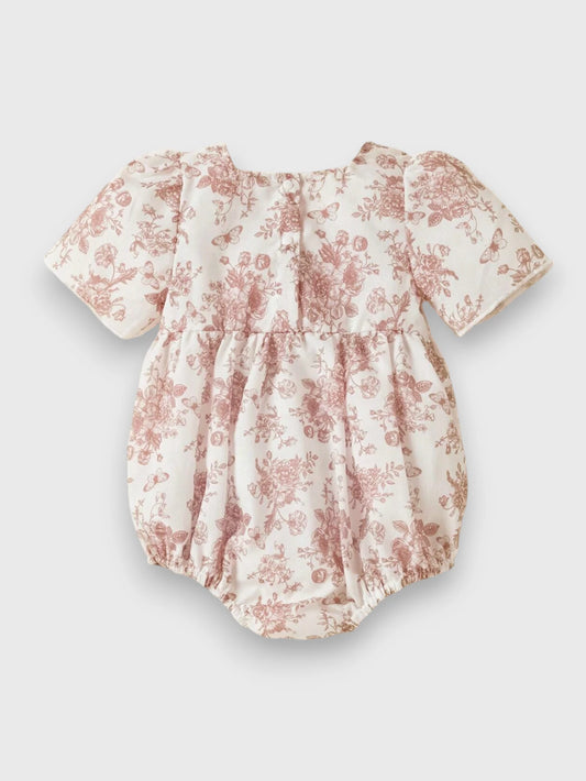 Baby Girl Motif Square Neck Bodysuit