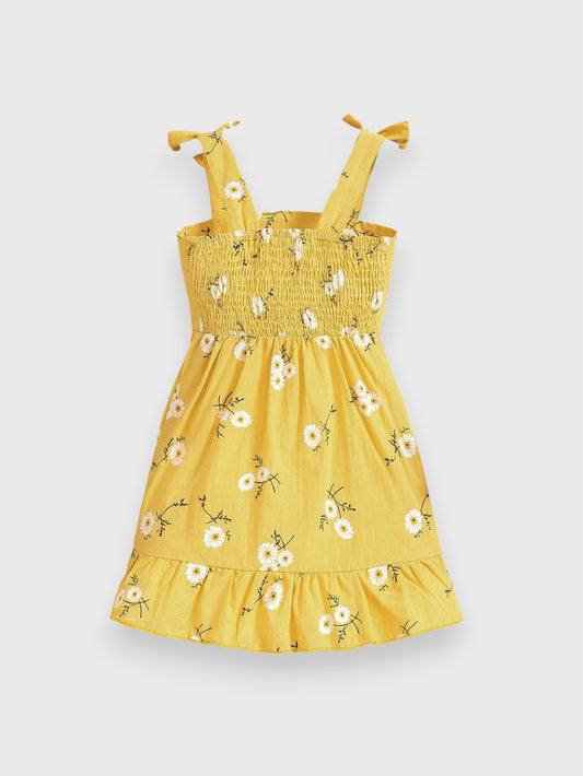 Girl Daisy Ruch Hem Dress