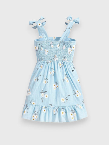 Girl Daisy Ruch Hem Dress