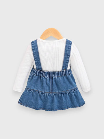 Baby Girl Denim Overall Dress 9-12 months / Medium Baby Girl Denim Overall Dress 9-12 months / Medium