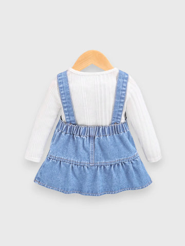 Baby Girl Denim Overall Dress