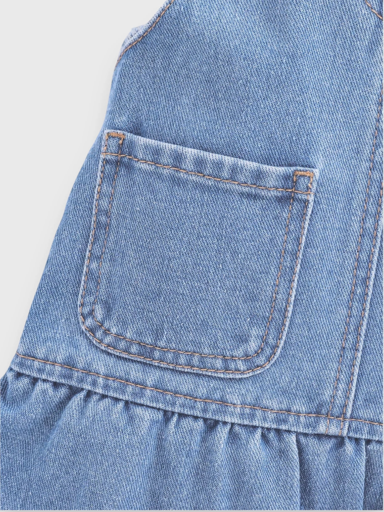 Baby Girl Denim Overall Dress 6-9 Months / Medium Baby Girl Denim Overall Dress 6-9 Months / Medium