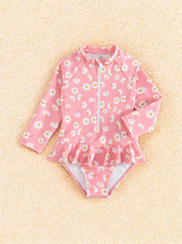 Baby Girl Daisy One Piece Swimsuit