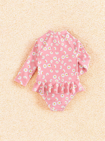 Baby Girl Daisy One Piece Swimsuit
