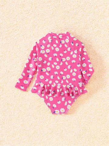 Baby Girl Daisy One Piece Swimsuit