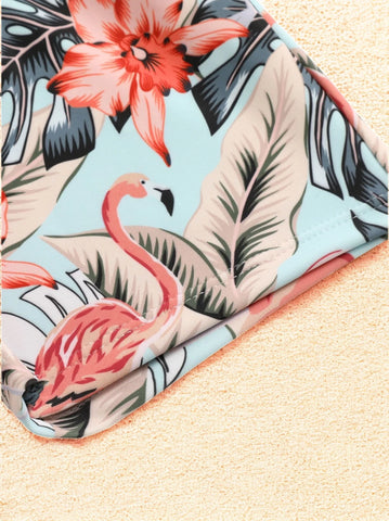 Baby Boys Tropical Flower Swim Shorts