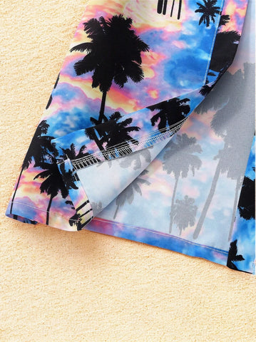 3 Pc Boys Sunset Beach Print Set