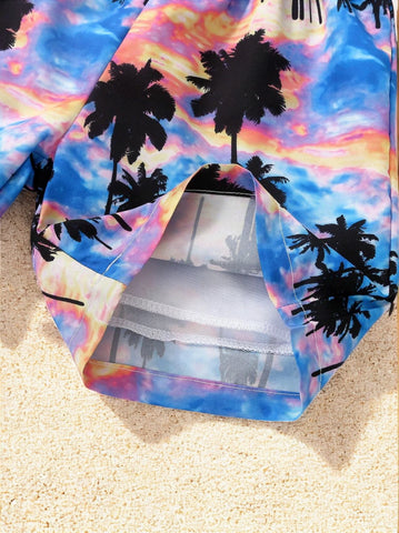 3 Pc Boys Sunset Beach Print Set