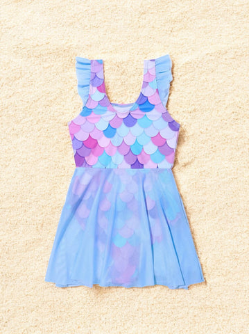 mermaid dress for girls Costume; Mermaid (Girls' sizes)-Fast shipping! Or Tickle Sensitive Skin Girls Mermaid Mesh Skirt Swimsuit
