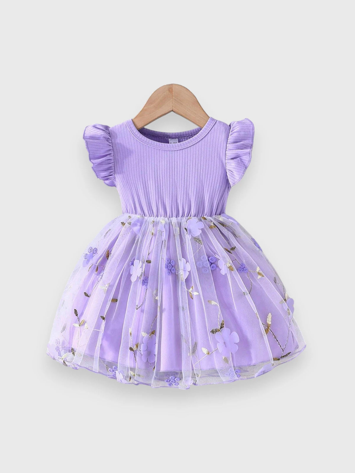 Baby Girl Mesh Tulle Flower Dress