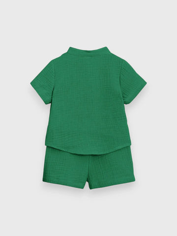 2 Piece Baby Boy Cotton Vacay Set