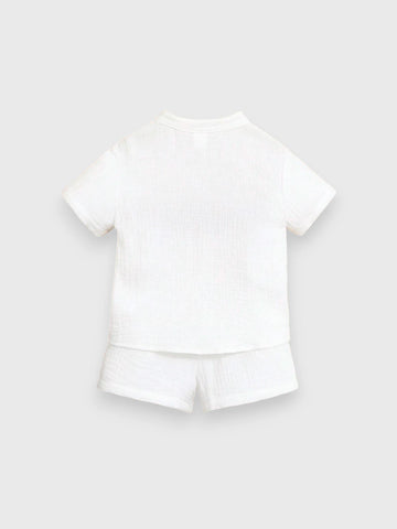2 Piece Baby Boy Cotton Vacay Set