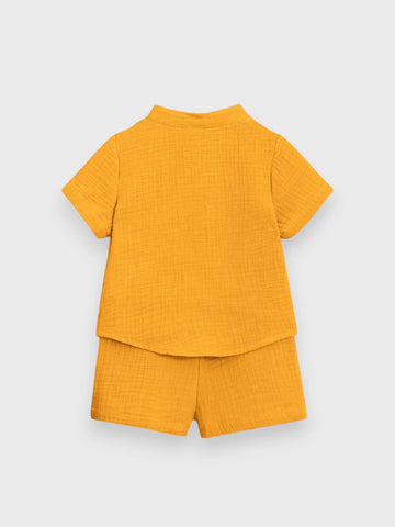 2 Piece Baby Boy Cotton Vacay Set