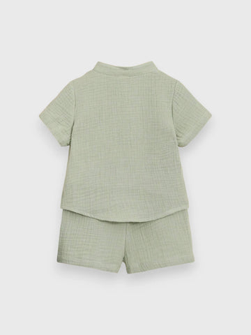 2 Piece Baby Boy Cotton Vacay Set