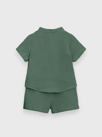 2 Piece Baby Boy Cotton Vacay Set