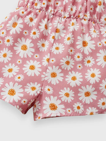 Baby Girl Daisy Print Romper