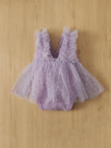 Baby Girl Flower Applique Tulle Dress