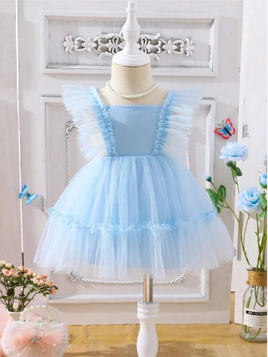 Baby Girl Tulle Mesh Princess Dress