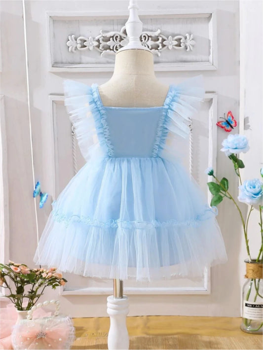Baby Girl Tulle Mesh Princess Dress