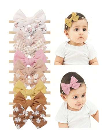 10 Pc Baby Girl Bows Set