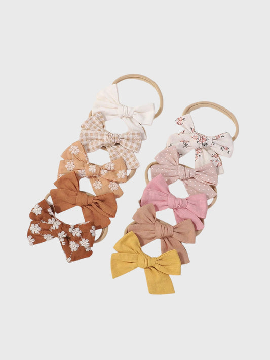 10 Pc Baby Girl Bows Set