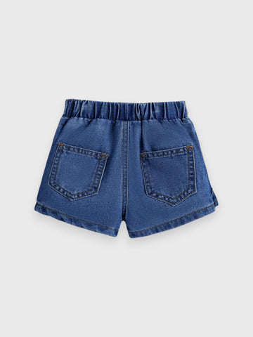 Baby Girl Denim Ruffle Skort