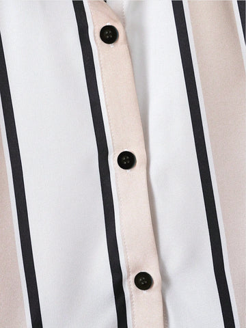 Toddler Boys Stripe Shirt and Shorts Set