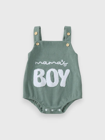 Baby Boy "Mama's Boy" Corduroy Bodysuit