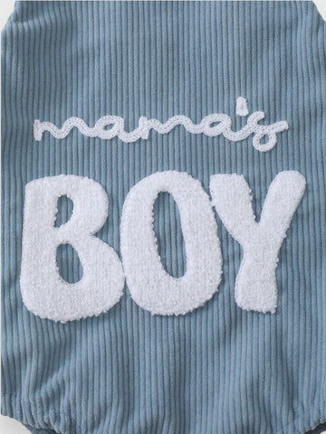 Baby Boy "Mama's Boy" Corduroy Bodysuit
