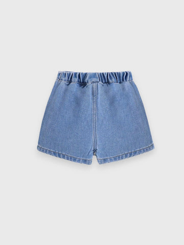 Baby Girl Denim Pleat Skort