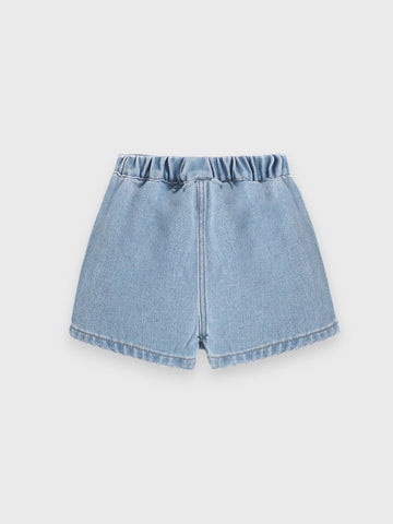 Baby Girl Denim Pleat Skort