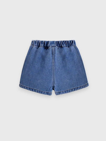 Baby Girl Denim Pleat Skort