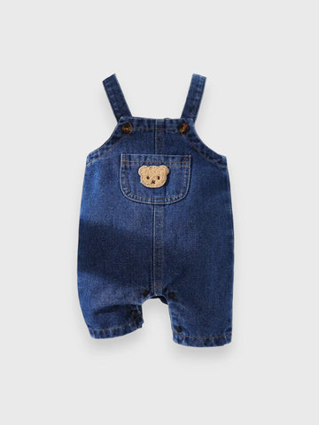 Baby Bear Patch Denim Overall