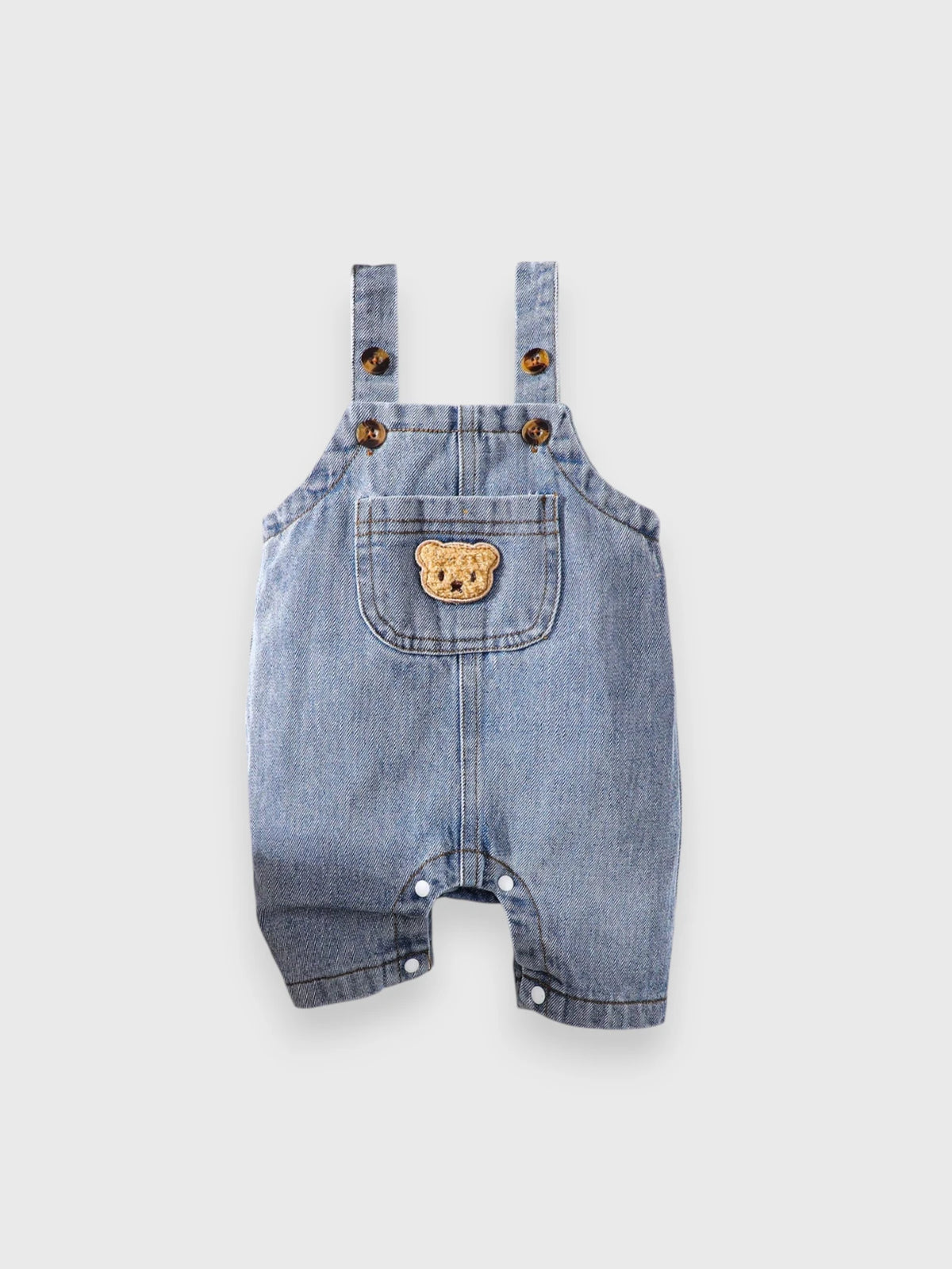Baby Bear Patch Denim Overall