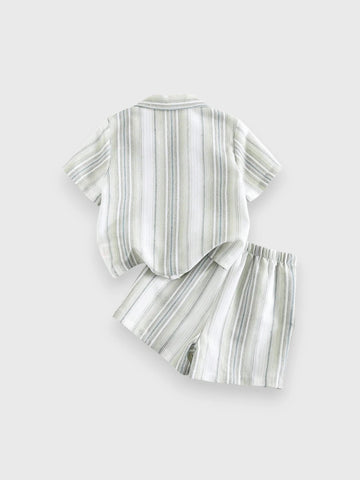 Baby Boy Ombre Stripes Summer Set