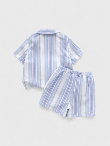 Baby Boy Ombre Stripes Summer Set