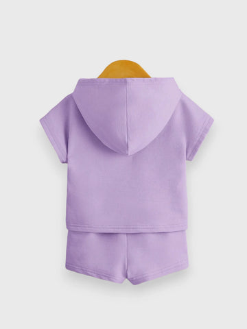 2 Pc Baby Boy Hooded Tee Set