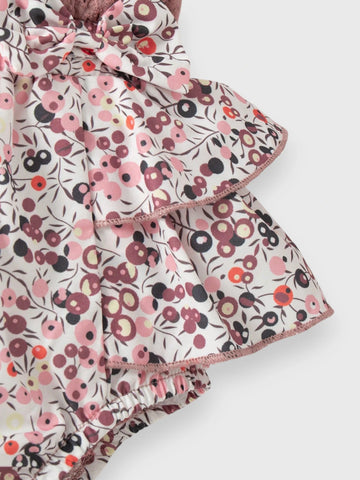 3 Pcs Baby Girl Ditsy Floral Romper Set