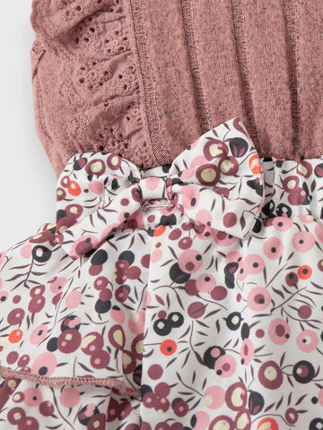 3 Pcs Baby Girl Ditsy Floral Romper Set