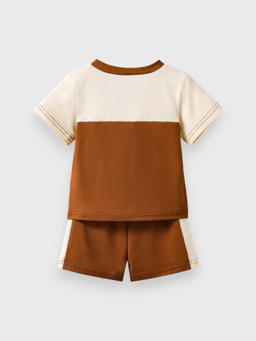 2 Piece Baby Boy V-Neck Sports Sets