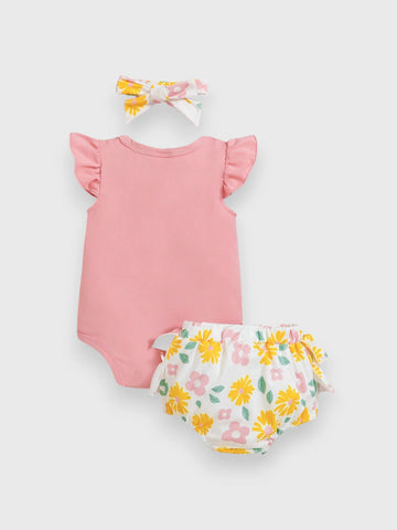 3 Pc Baby Girl Hello Summer Set
