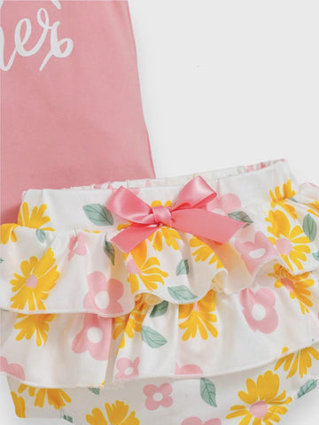3 Pc Baby Girl Hello Summer Set