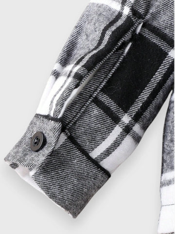 2 Pc Baby Boy Plaid Shirt with Pant Set