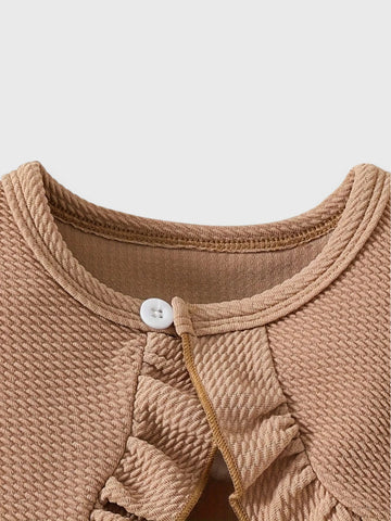 3 Pc Baby Girl Plaid Dress with Shawl Cardigan