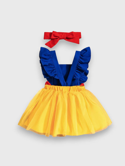2 Pc Baby Girl Princess Colorblock Dress