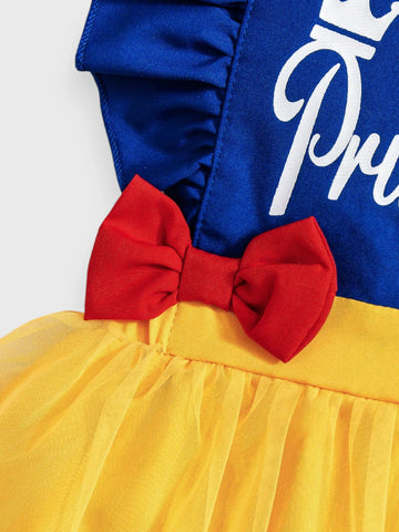 2 Pc Baby Girl Princess Colorblock Dress