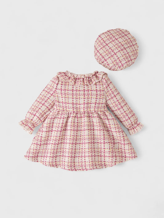 2 Pc Baby Girl Tweed Coat with Beret